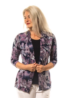 Michael Gold Snyde cardigan dame med lilla top